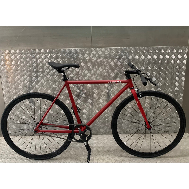 Fixie cheap bike red