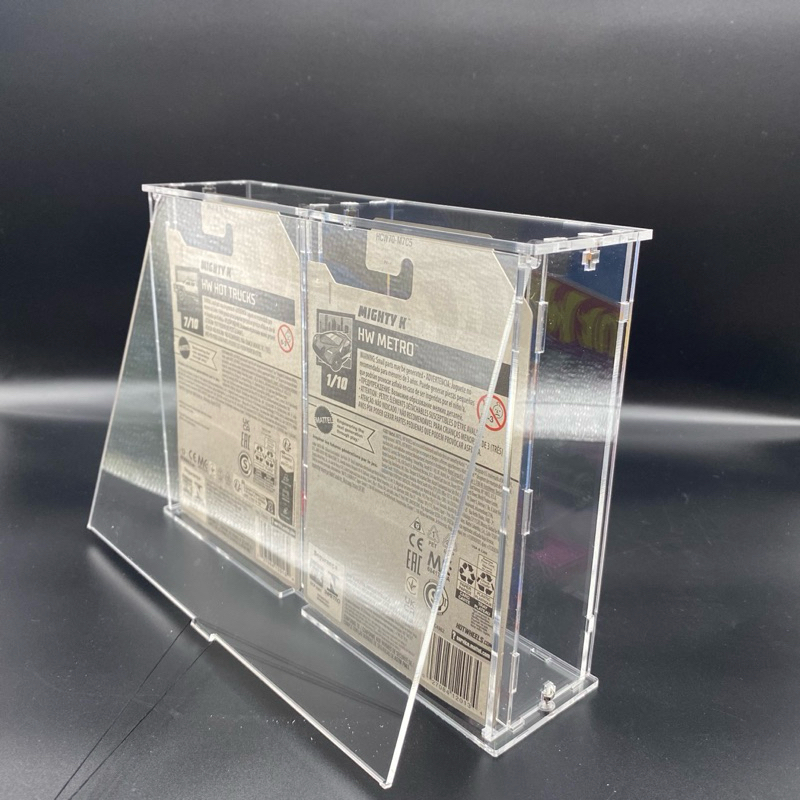 HML - D02 Acrylic Display Case for 2 Hot Wheels Mainline/RLC/Convention ...