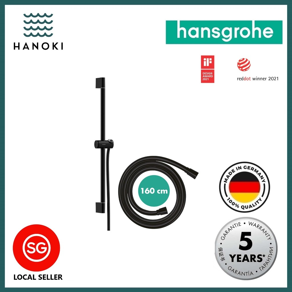 Hansgrohe Pulsify Select S Slide Bar Shower Set - 90cm Rail, 3 Spray Types, Chrome, EcoSmart