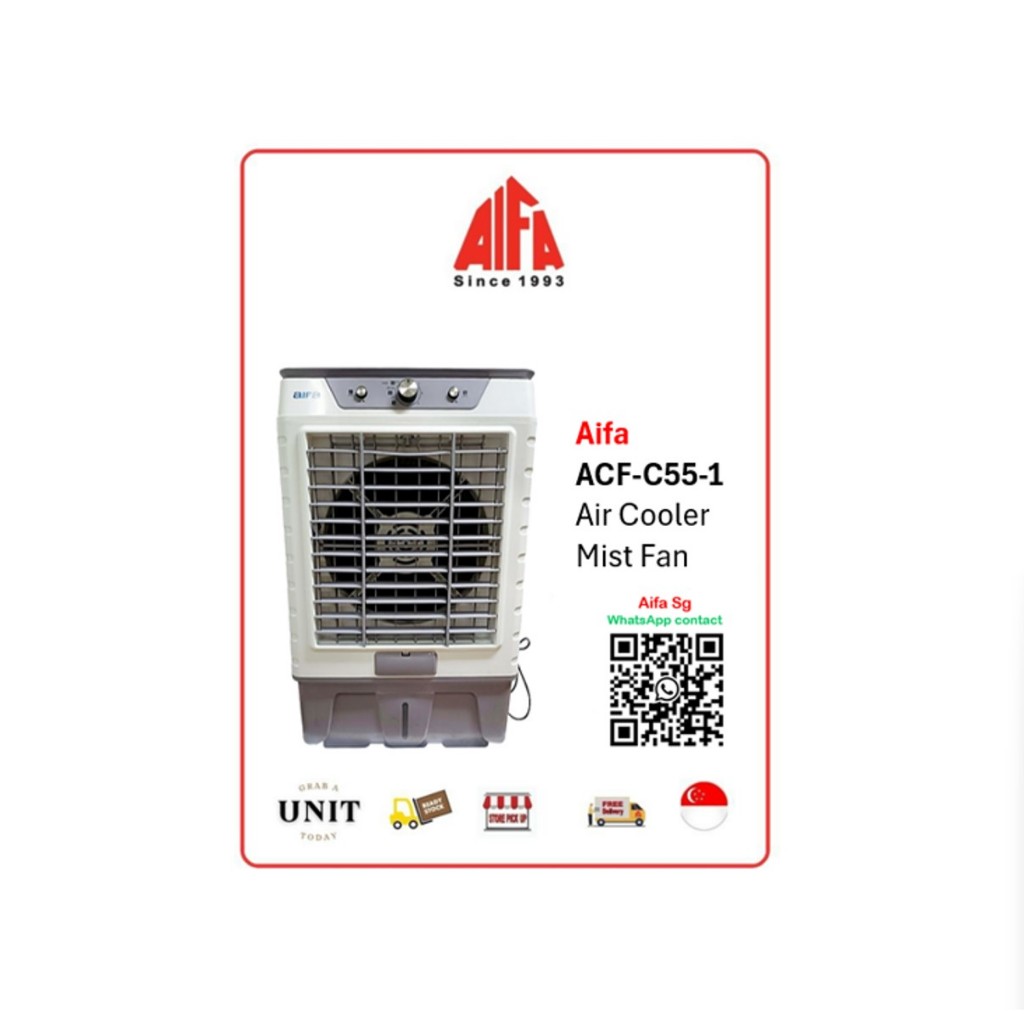Aifa Evaporative Air Cooler ACFC551 Portable Cooling Mist Fan