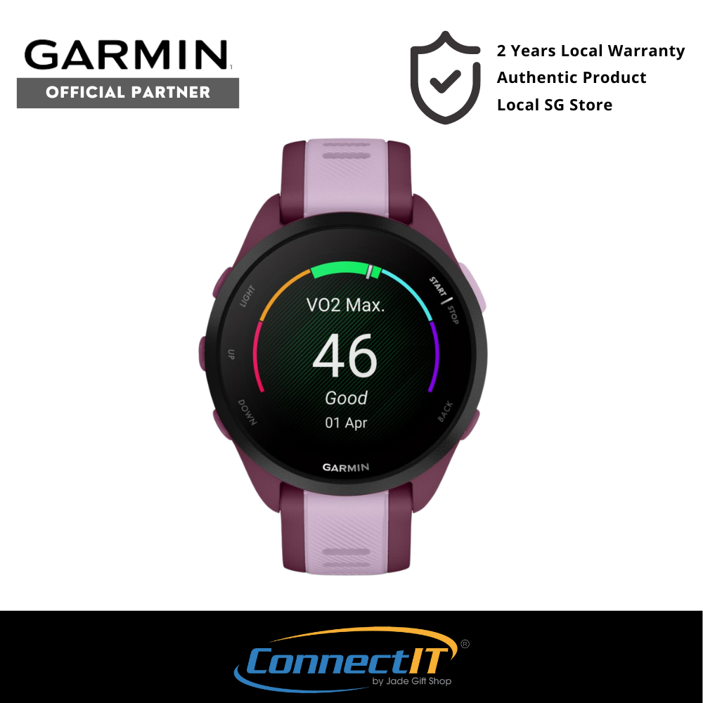 Garmin Forerunner 165 Fitness Smartwatch Music Edition with AMOLED Touchscreen Display 2 Years Warranty