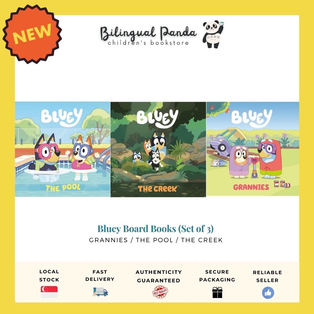 [SG Readystock] Bluey Board Books, Paperback Book - Grannies, The Creek ...