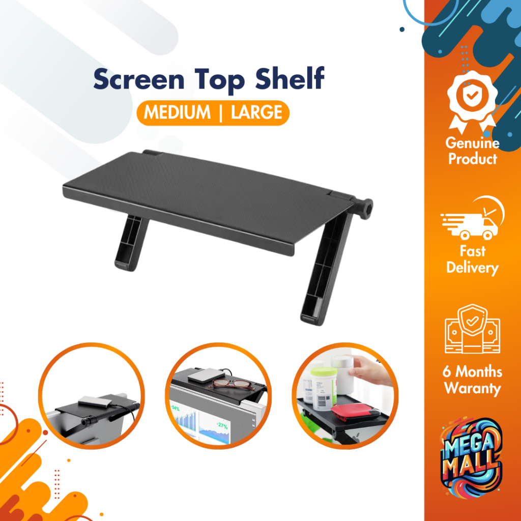 TV Box Top Shelf Storage - Screen Caddy, Plastic Organizer, Space ...