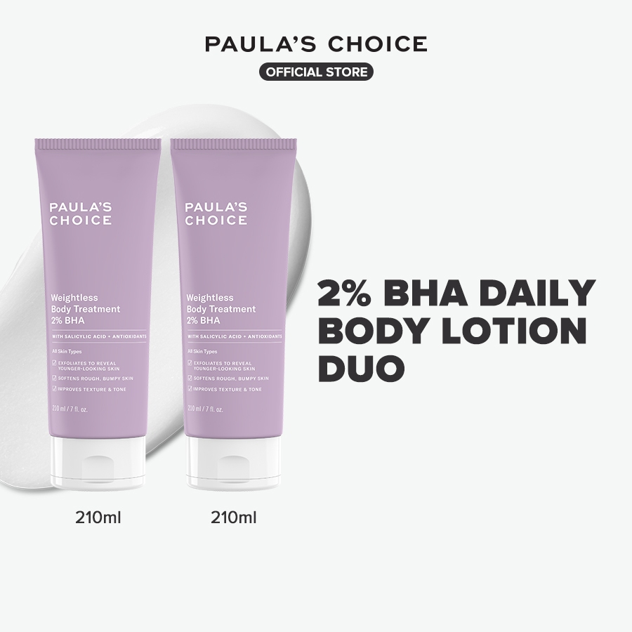 Paula's Choice Weightless Body Lotion Treatment 2% BHA with Salicylic ...