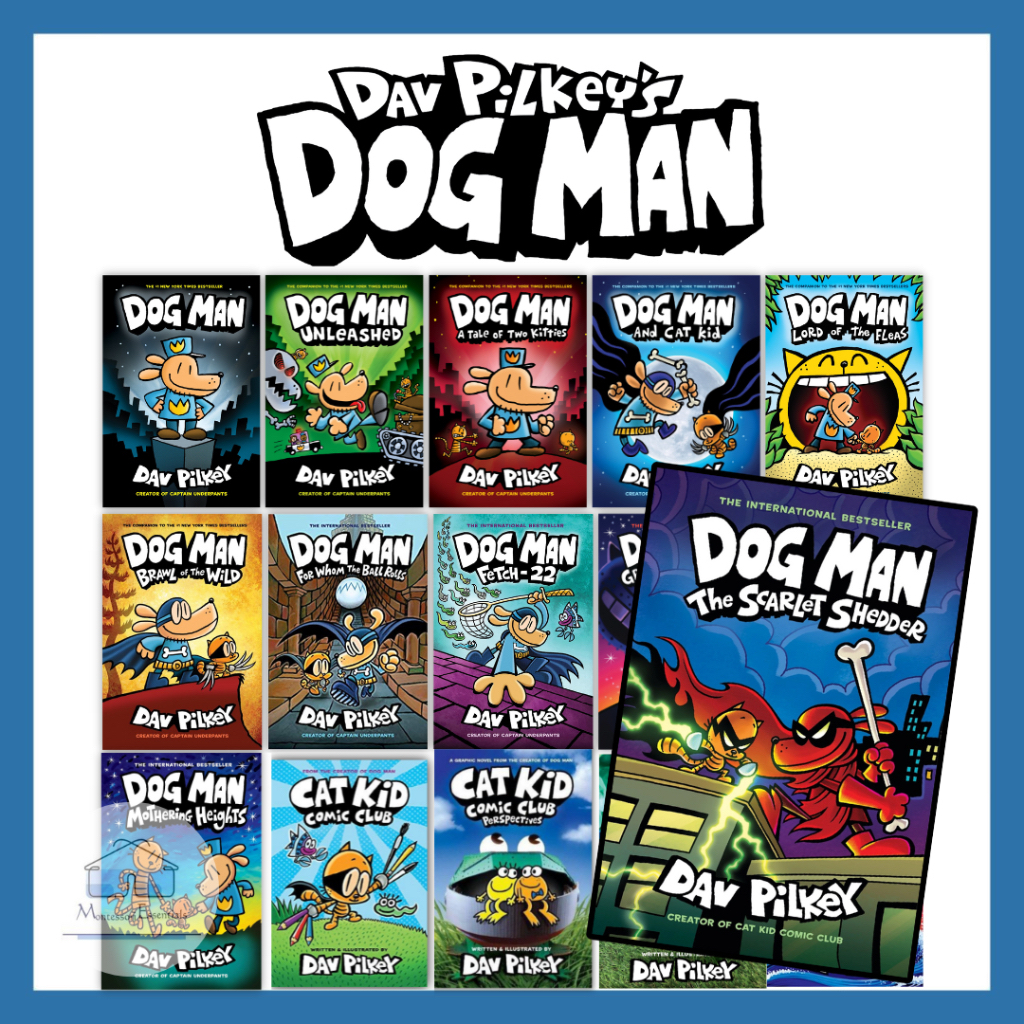 Dog Man Book by Dav Pilkey Children Hardcover English Comic Novel ...