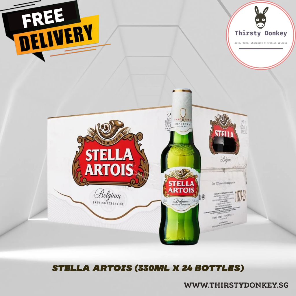 Stella Artois 330ml x 24 bottles (BBD 01/2025) Shopee Singapore