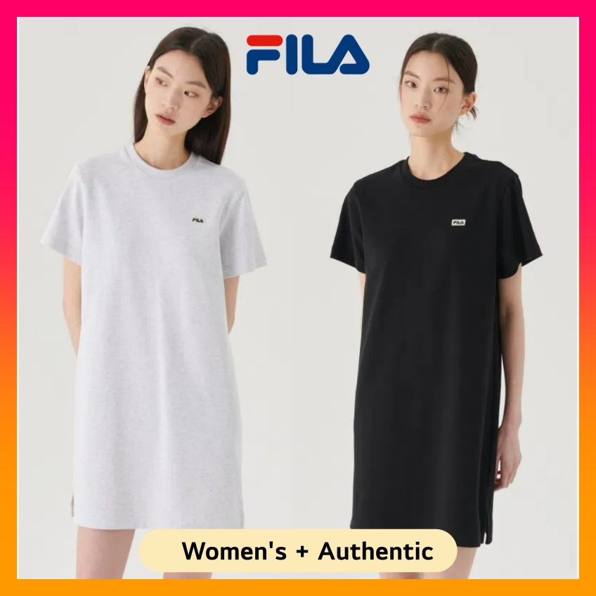 FILA Cotton Blend Essential Dress (2024New) | Shopee Singapore