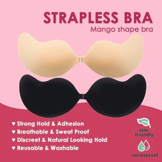 RELIRELIA Sticky Bra, Self Adhesive Bra, Invisible Strapless Reusable Silicone B