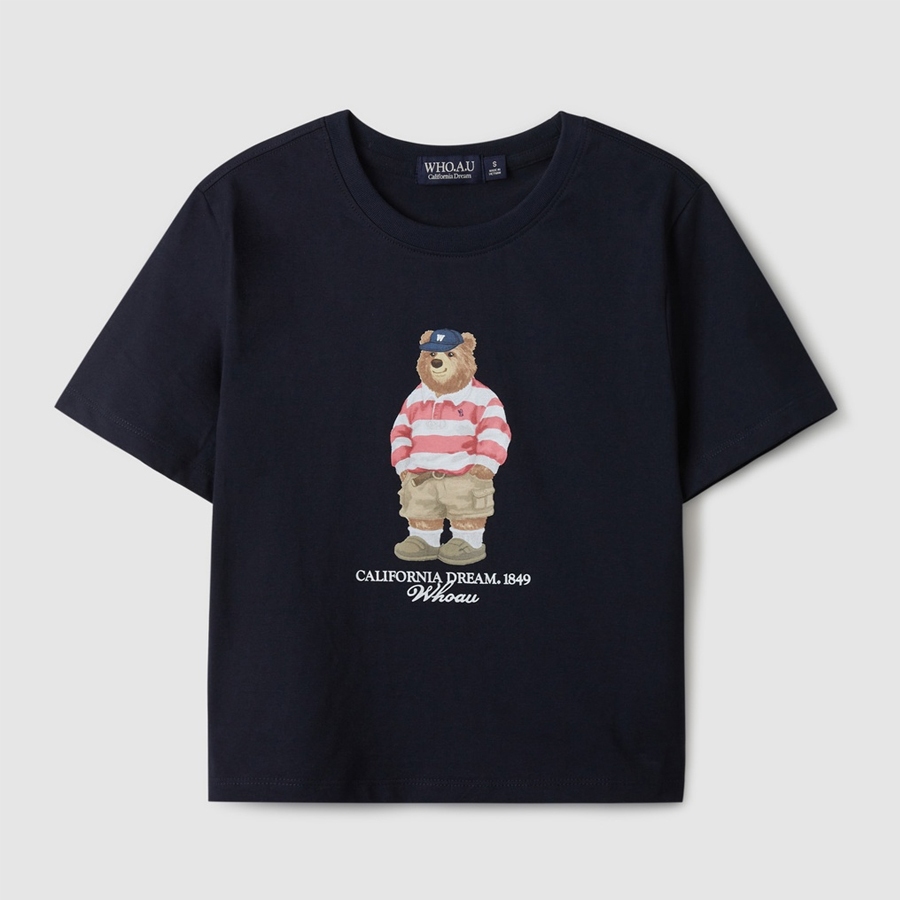 WHO.A.U] Steve Photo Crop T-Shirt | WHRPE2424F / WHRPE3724F