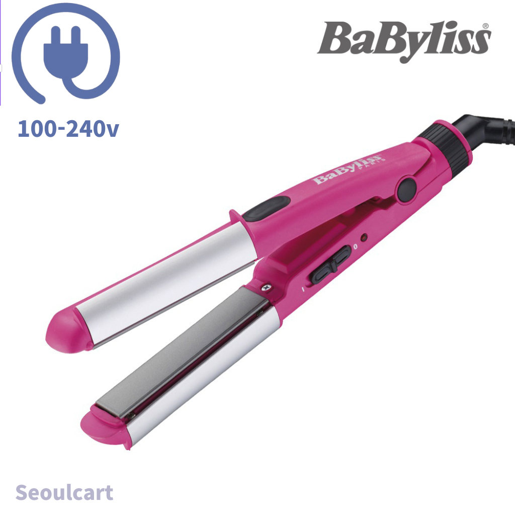 Babyliss U Curl Digital Setting Hair Straightener Curl and Straighten Hair With One Professional Tool MCS69PK Mini Flat Iron Travel Size Shopee Singapore