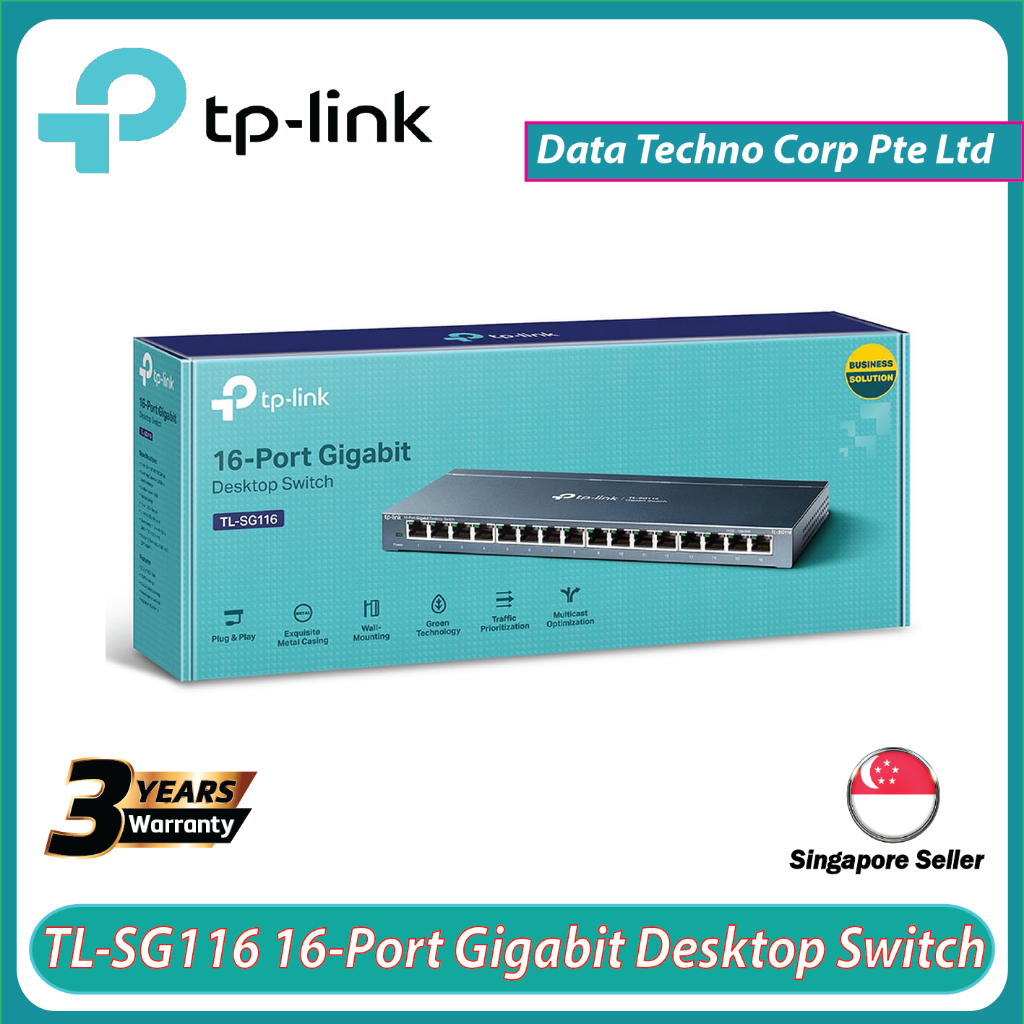 TLSG116 16 PORT GIGA DESKTOP SWITCH TP-LINK TL-SG116