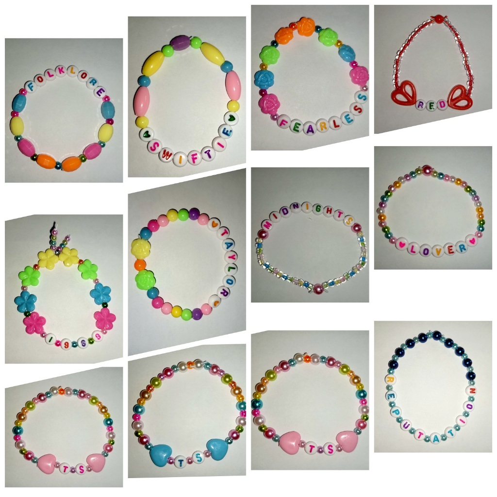 Handmade Elastic Stretchy Taylor Swift Swiftie Friendship Bracelet Elastic band bracelet Shopee Singapore