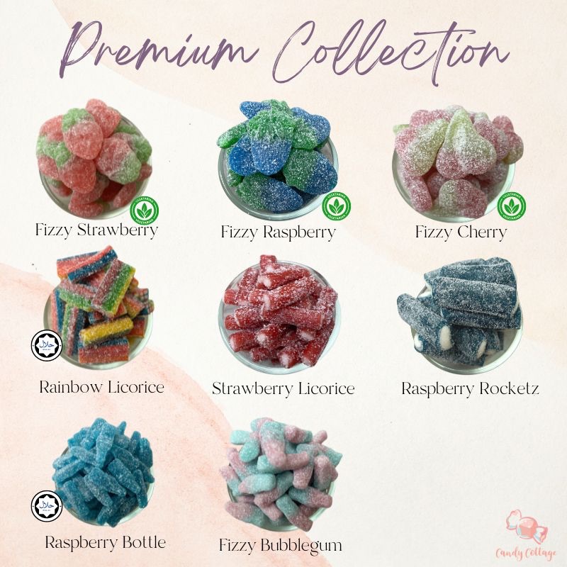 Candy Cottage Premium Range Vegan Gummy, Liquorice, Halal Gummy