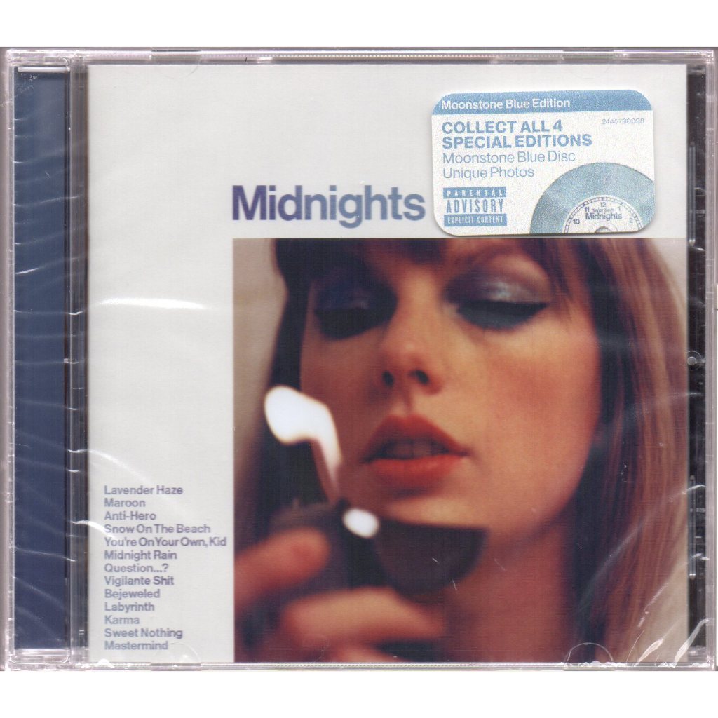 Taylor Swift - Midnights (Moonstone Blue Edition) - CD Brand New ...