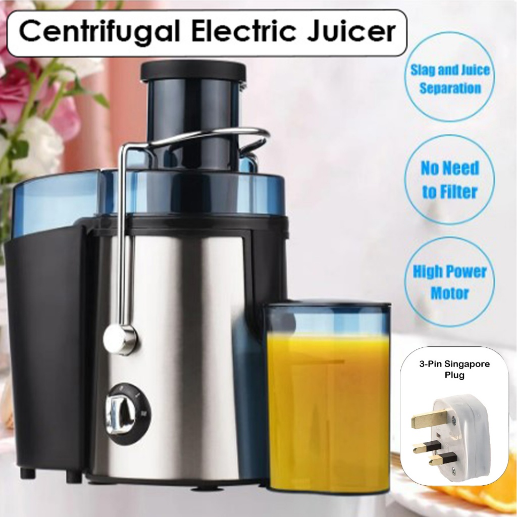 Household Centrifugal Large-Caliber Electric Juicer with Adjustable ...