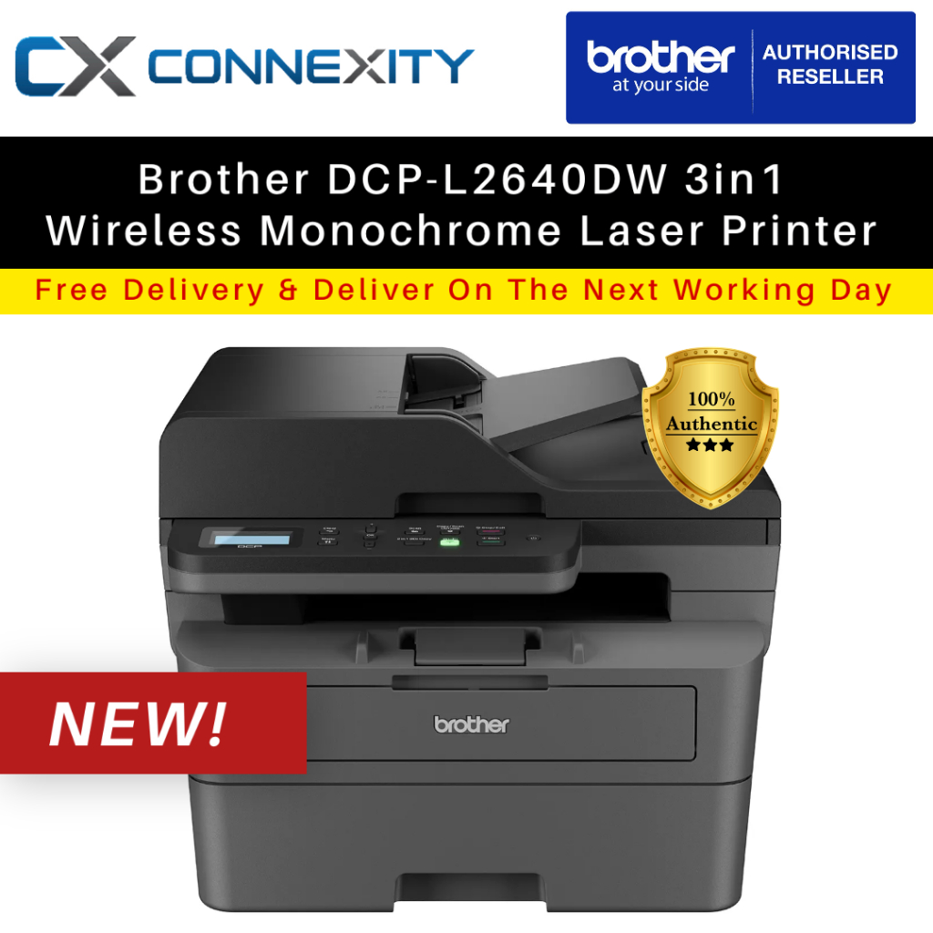 [NEW!] Brother DCPL2640DW Compact Mono Laser MultiFunction Printer Brother Printer Duplex