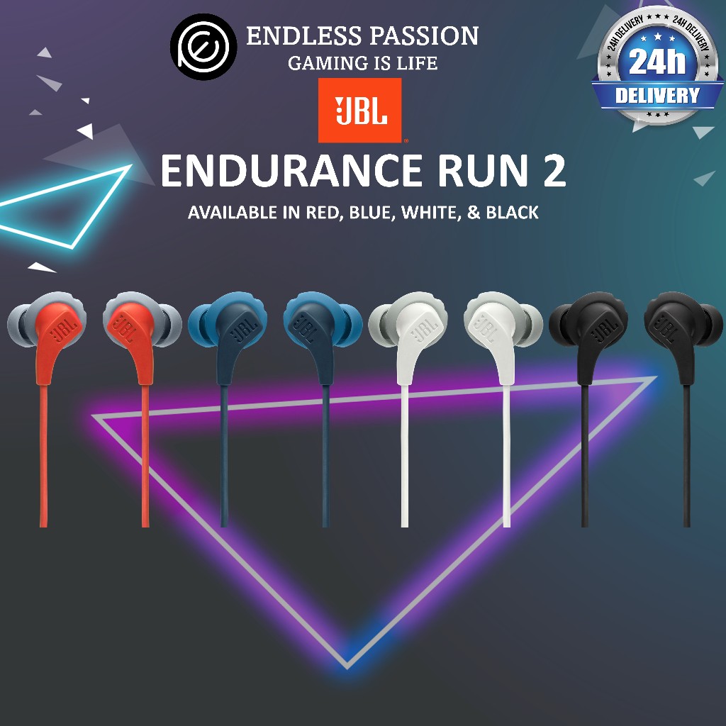 JBL Endurance Run 2 Wired Waterproof Sports InEar Headphones Shopee Singapore