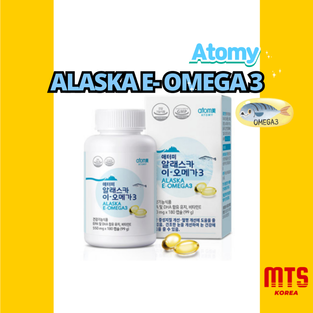 Atomy Alaska E Omega 3 (550mg X 180 capsules) Shopee Singapore