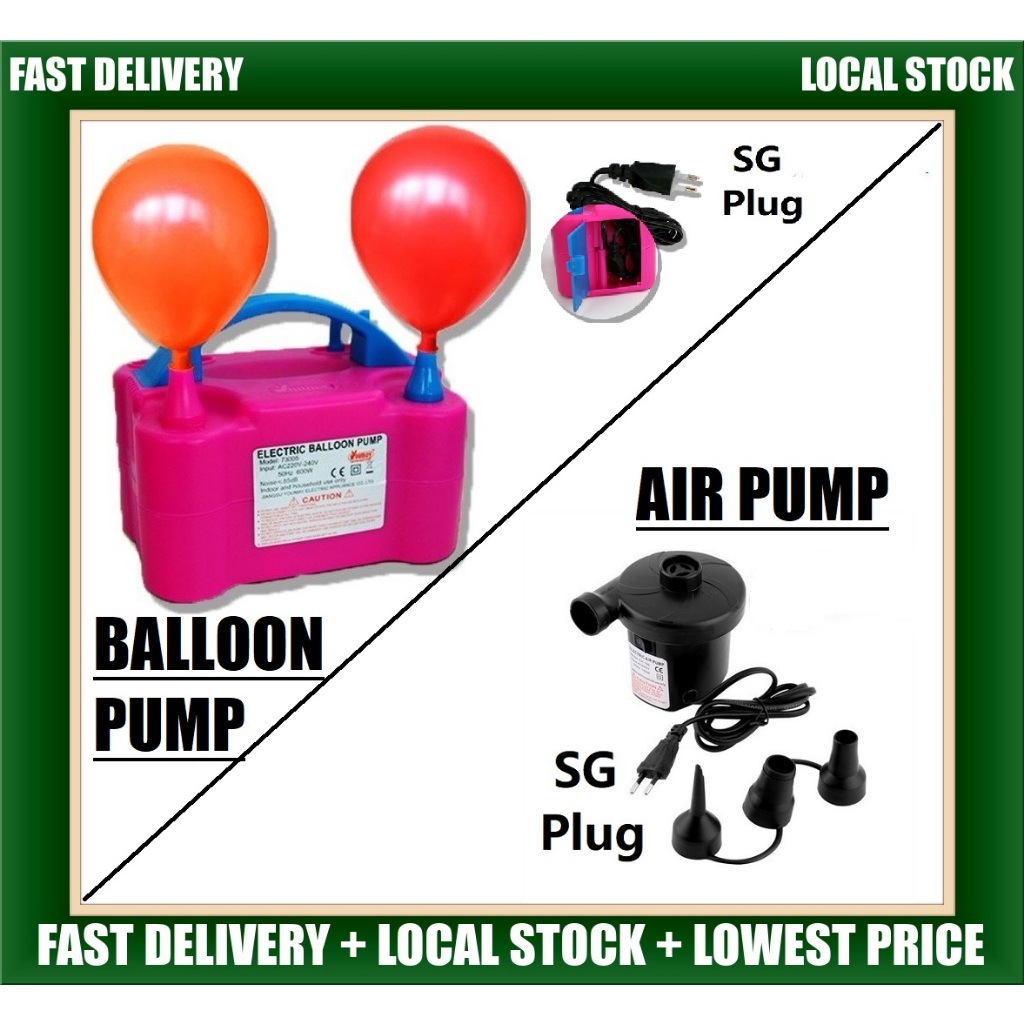 Electric Air Pump Inflator Balloon Pump Inflatable Swimming Pool Air