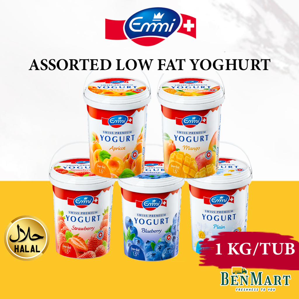 [BenMart Chill] Emmi Premium Yoghurt 1kg with 5 Delicious Flavors