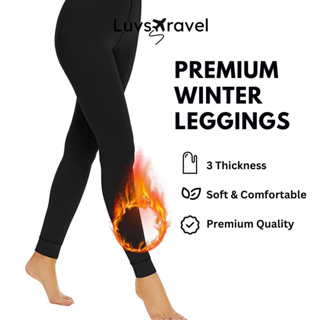 Fleece Lined Leggings For Women With Pockets Thick Fleece Leggings Fur Lined  Soft Thermal Tights High Waisted Leggings Double Layer Yoga Pants Tummy C