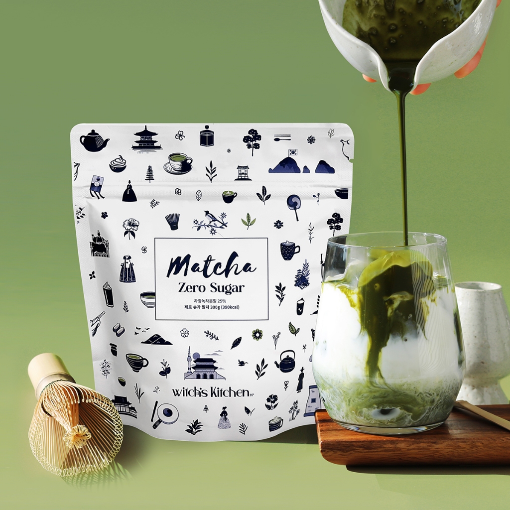 Korean Matcha Latte Mix 300g | Sugar-Free | With Stevia & Erythritol ...