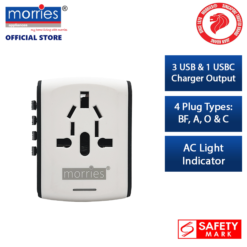 Adattatore 6 In 1 Da Spina Francese A Spina Americana, Canadese E Statunitense Con 3 Porte Usb E 1 Tipo C 3 4 A E 2 Spine Messico Thailandia Tipo 75131779