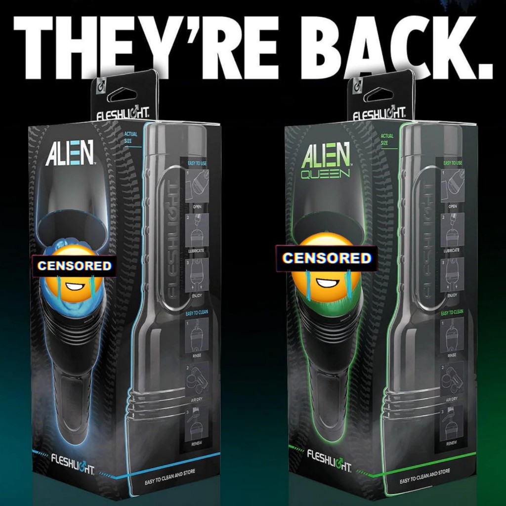 Fleshlight Freaks Series Alien Metallic Blue or Queen Green (Fleshlight ...