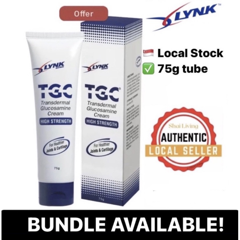 Lynk TGC Transdermal Glucosamine Cream High Strength 75g Shopee Singapore