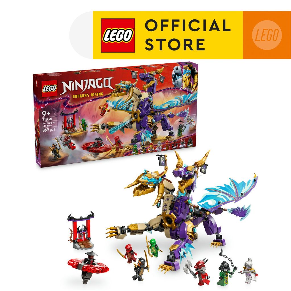 LEGO NINJAGO 71836 Arc Dragon of Focus Building Set Toys (869 Pieces ...