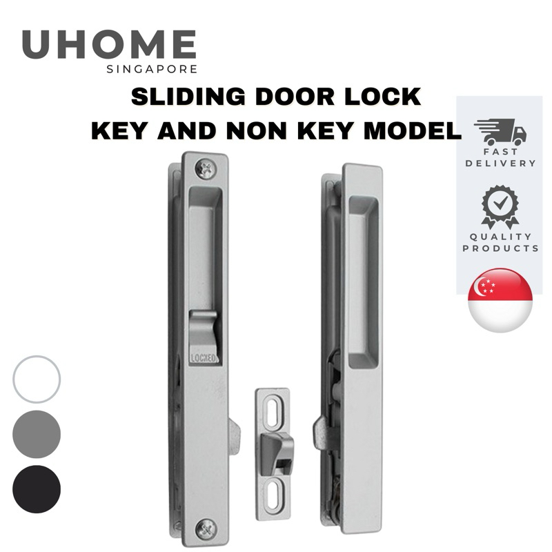 Aluminum Sliding Door Lock Balcony Sliding Door Lock (Keyless) Shopee