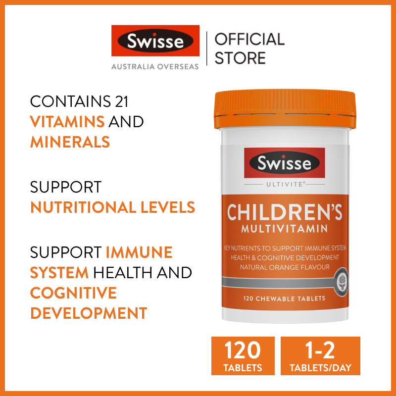 Swisse Ultivite Children’s Multivitamin 120 Chewable Tablets (EXP02