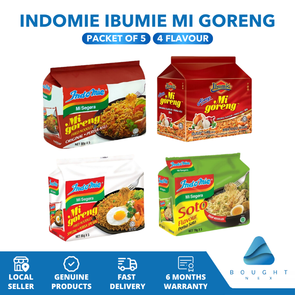 Indomie Ibumie Mi Goreng Instant Dry Based And Soup Based Noodles Pack ...