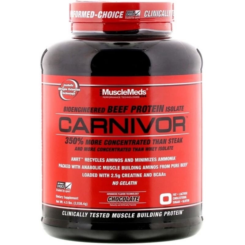 MuscleMeds Carnivor Beef Protein Islolate (Chocolate) (4Ibs) (Not Whey