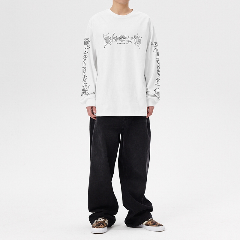 【mahagrid】24SS★ GOTHIC ECLIPSE LOGO LS TEE MAHAGRID] GOTHIC ECLIPSE LOGO LS TEE | Shopee Singapore