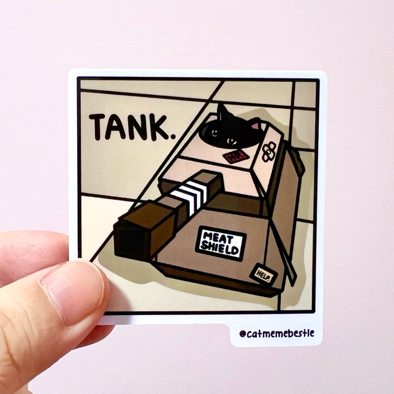 (SG) Corporate Humor Cat Meme Sticker 