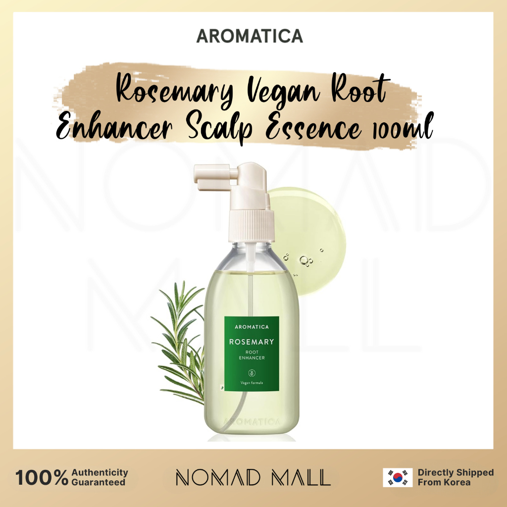 [AROMATICA] Rosemary Vegan Root Enhancer Scalp Essence 100ml + Refill Shopee Singapore