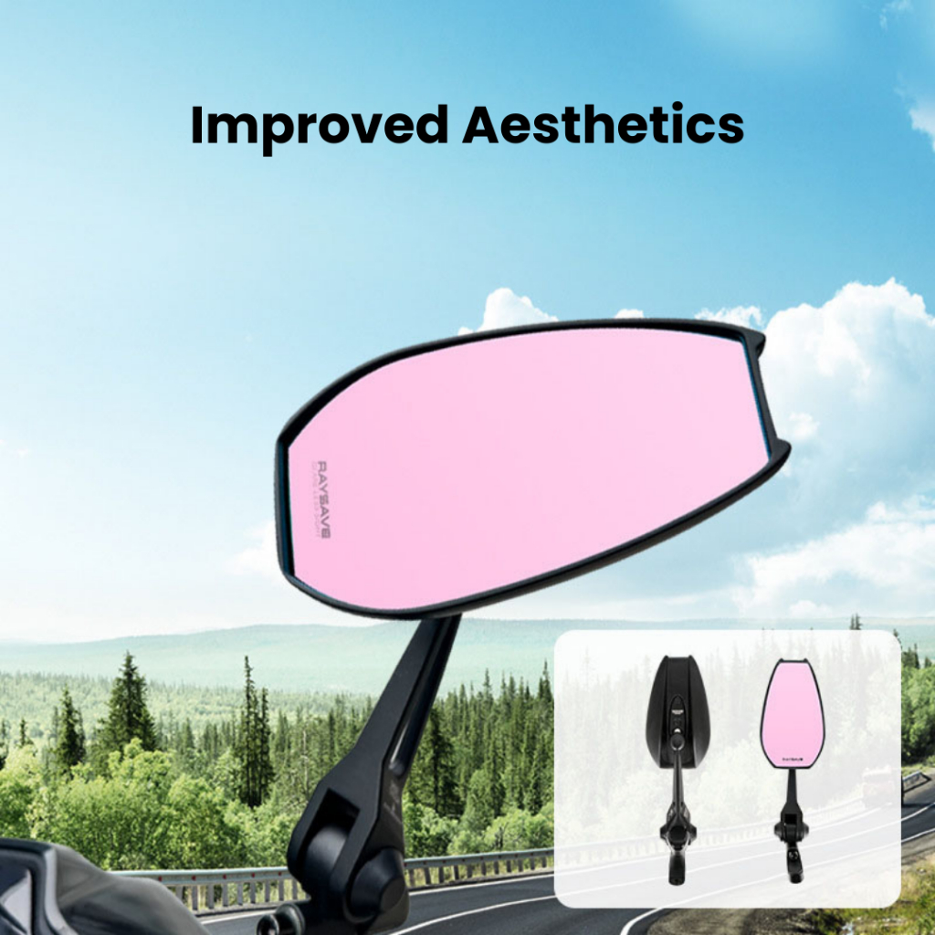 Napoleon Motorcycle Mirror Anti Glare Wide Angle Nmax Xmax XSR155