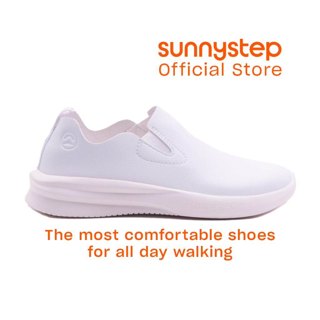 White walking hot sale sneakers womens