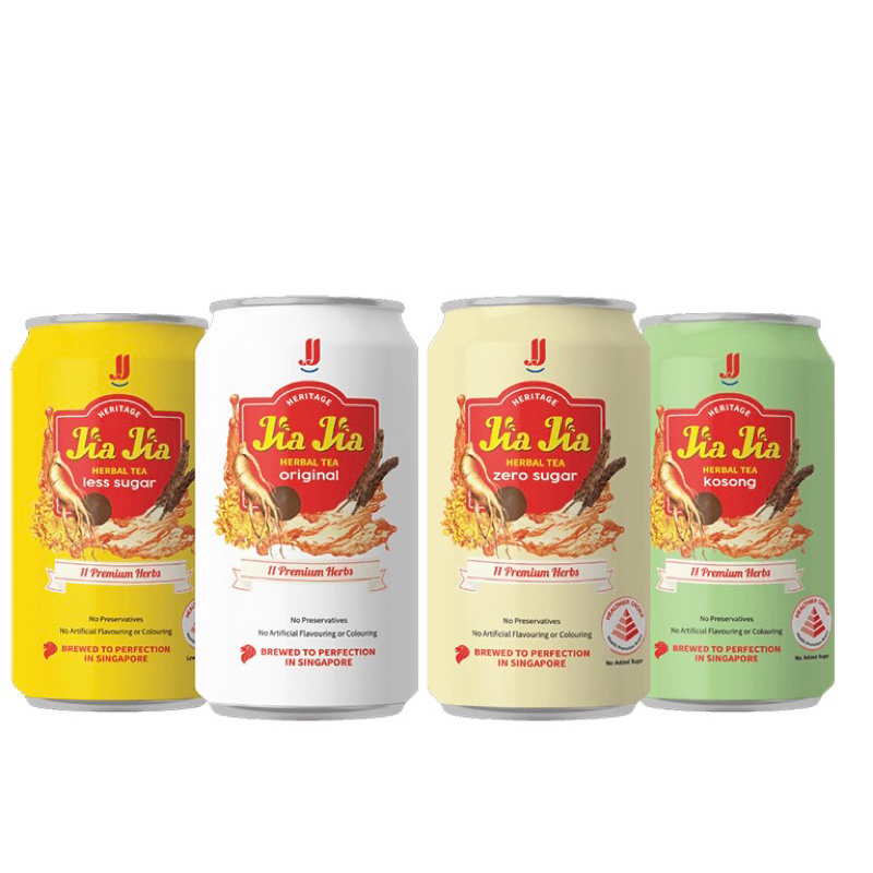 Bundle Of 24‼️ 300ml Jia Jia Herbal Tea Orignal / Less Sugar / No Sugar ...