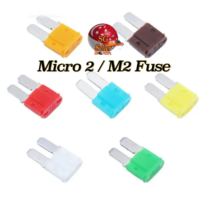 Micro2 Blade Fuse 140 Pack Assortment 5A 7.5A 10A 15A 20A 30A Auto Car Van Bike