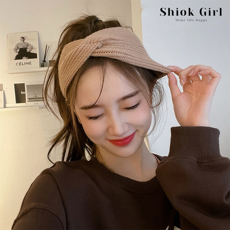 Singapore Twisted Headband Knitted Elastic Head Wrap Wide Side Stretchy Hairband Sports Face Wash Hair Accessories Shopee Singapore