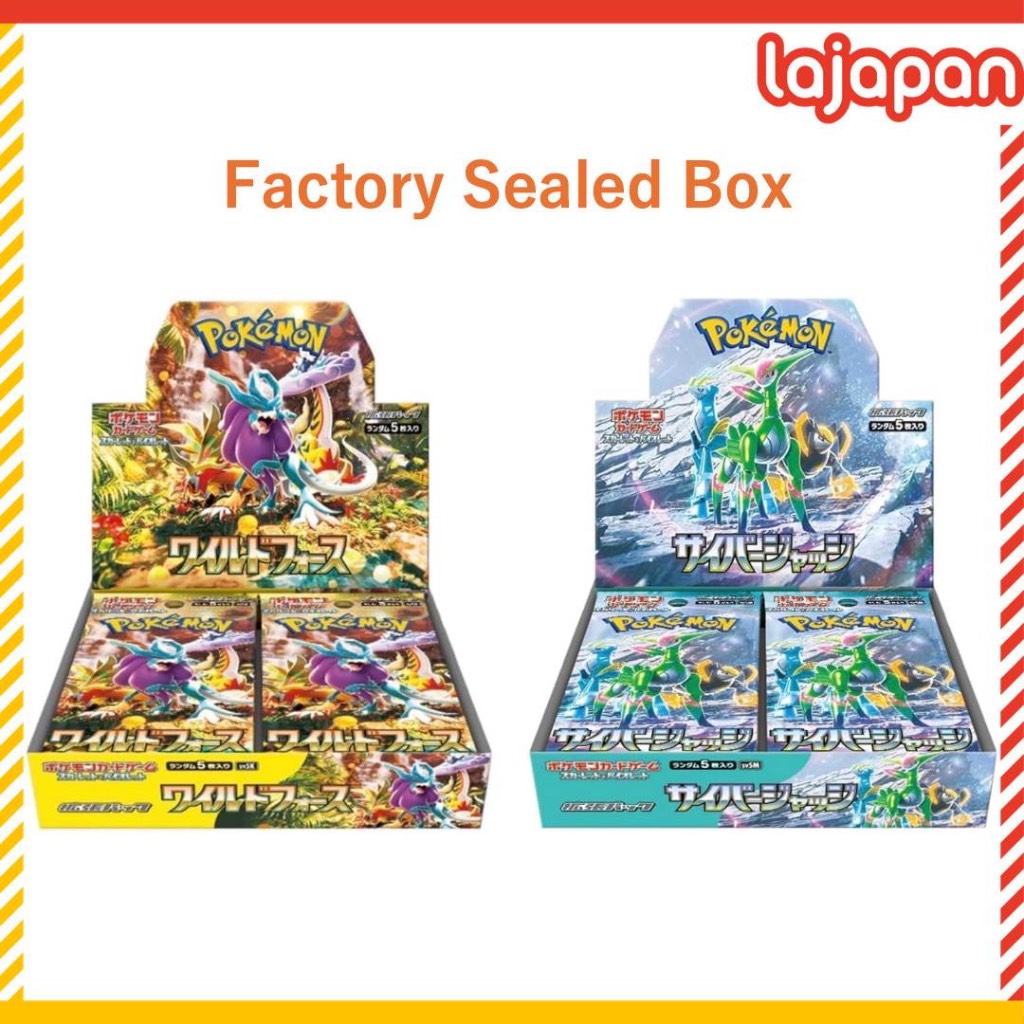 Japanese Pokemon Booster Box – SV5K Wild Force / SV5M Cyber Judge (Factory Sealed)