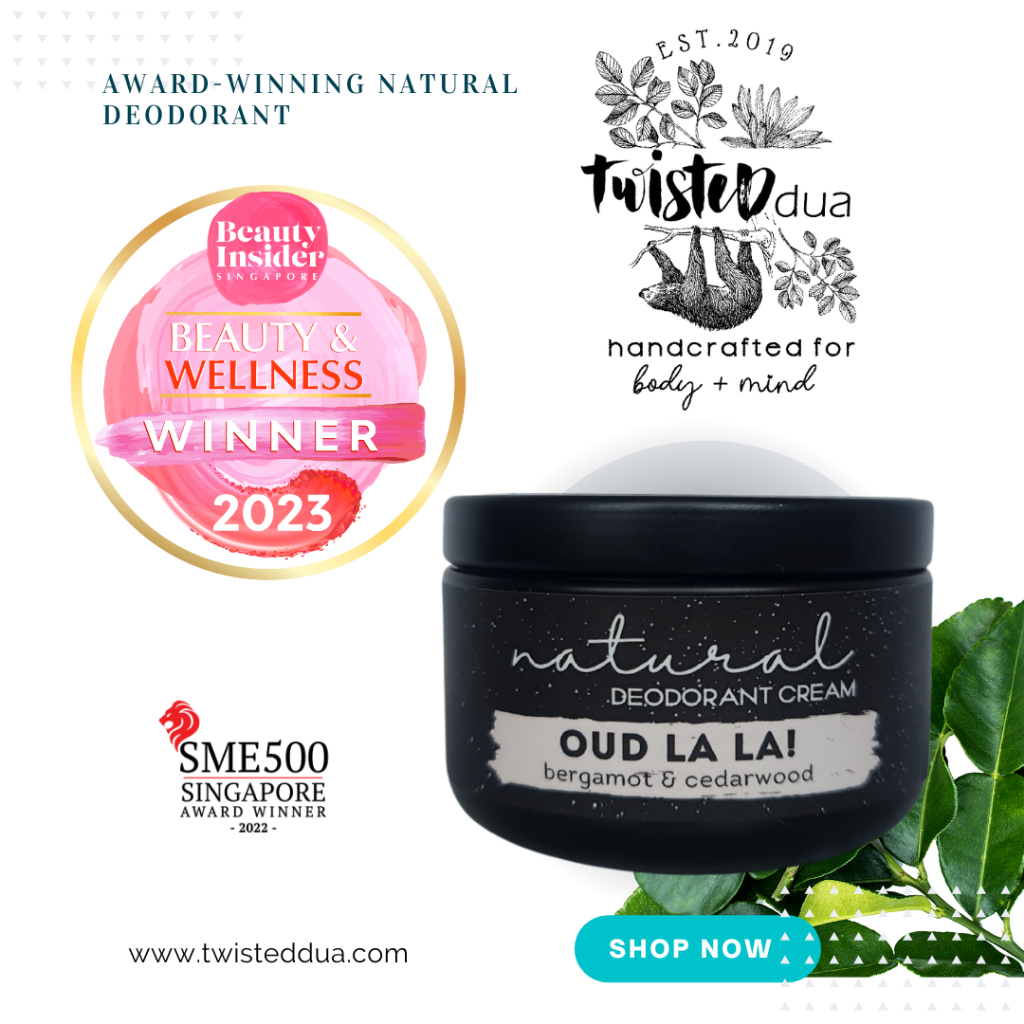 Natural deodorant OUD LA LA! earthy ALUMINIUM FREE HSA registered