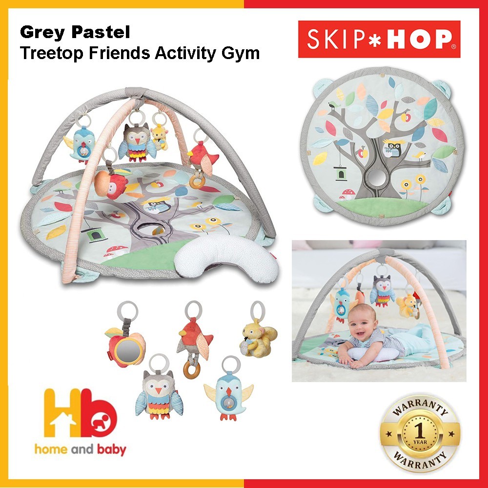 Skip Hop Treetop Friends Activity Gym Grey Pastel Shopee Singapore