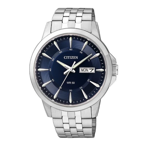 analog day date watch
