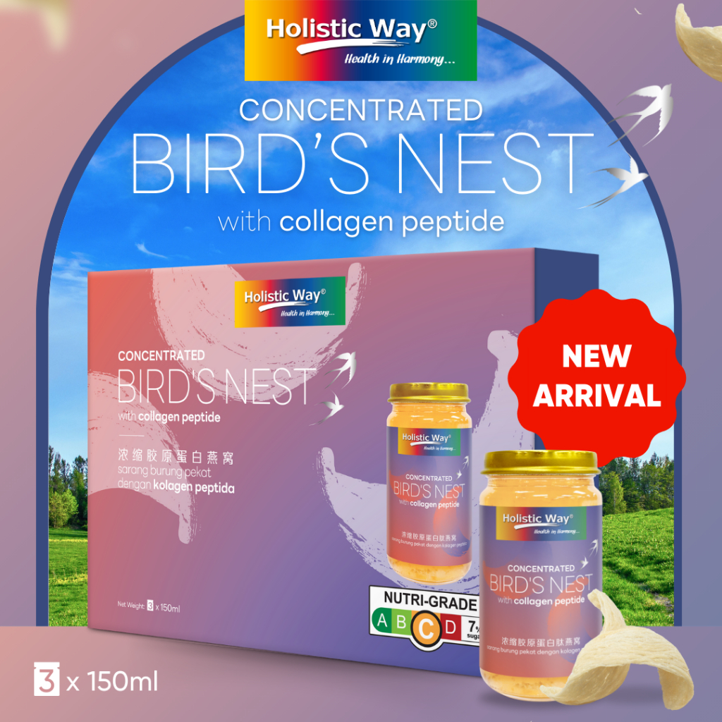 Holistic Way Concentrated Bird's Nest with Collagen Peptide (3 bottles