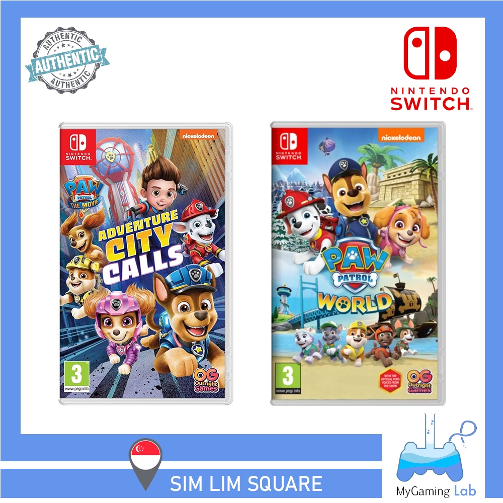 SG] Nintendo Switch Game Paw Patrol World / The Movie Adventure City Calls  | Shopee Singapore