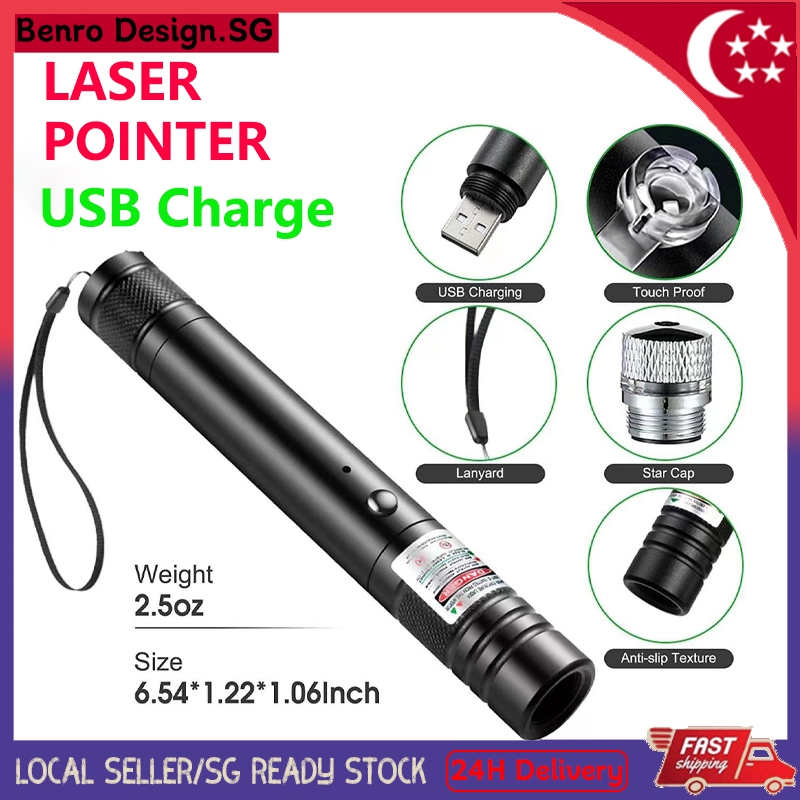 Long Range Green Laser Pointer-High Power LED Tactical Flashlight Green Red Beam