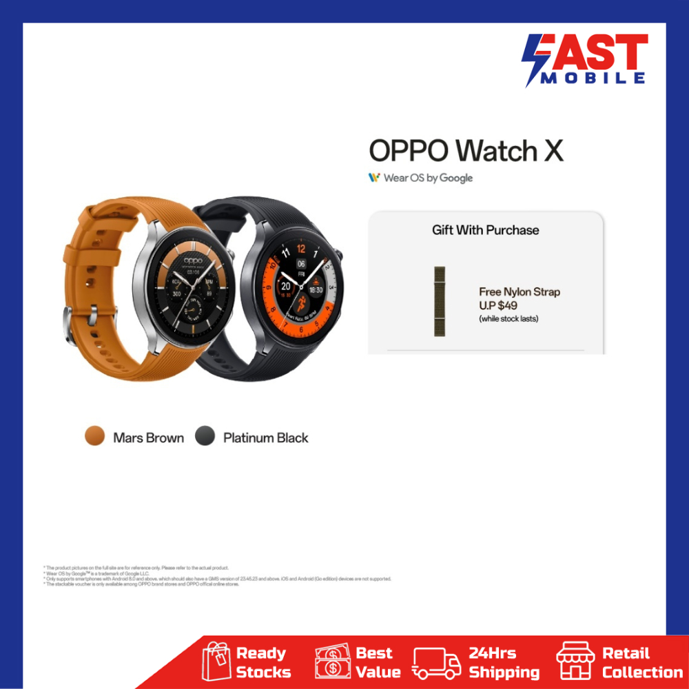 OPPO WATCH X 1 1 Year Extended SG OPPO Warranty Up to 100 Hours in Smart Mode Precision Dual Frequency GPS Shopee Singapore